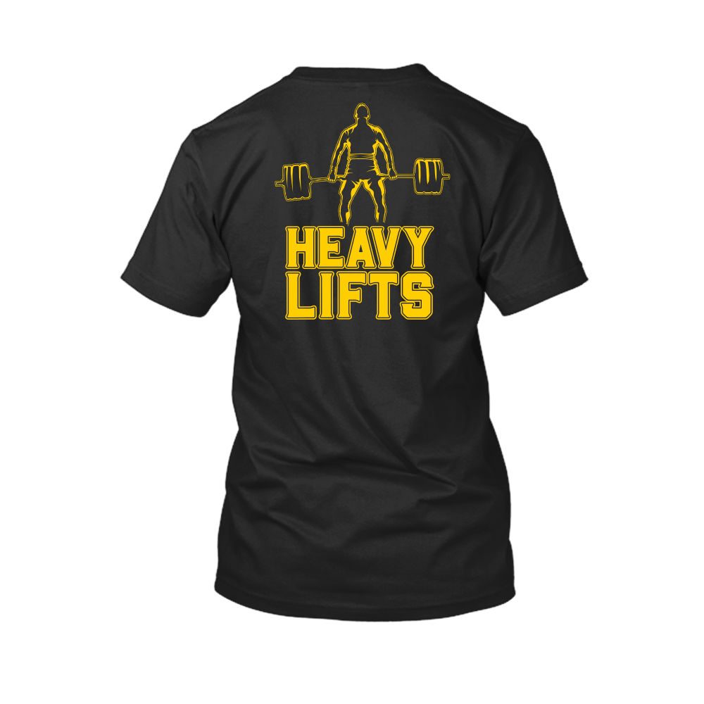 heavylifts shirt herren black back